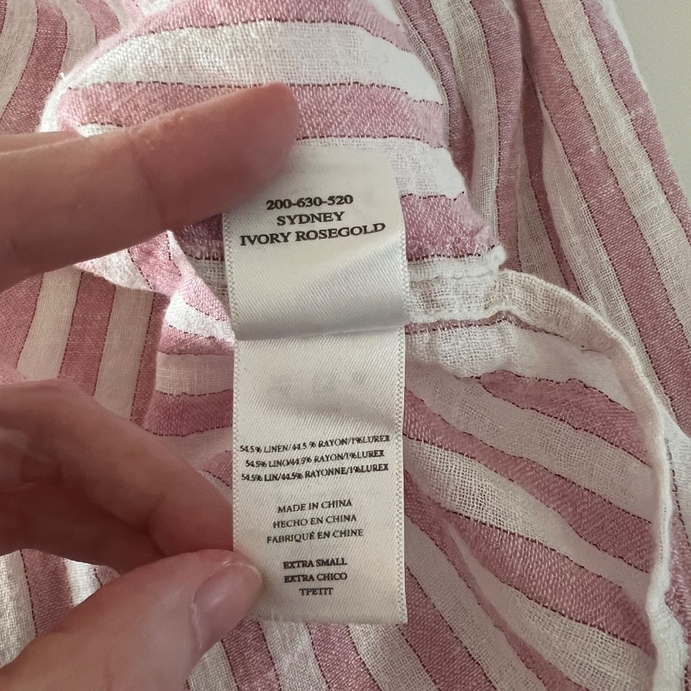 Rails Pink And White Button Down - image 5